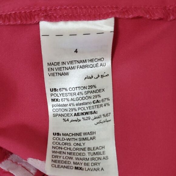 White House Black Market The 5" Shorts Pink Women's Shorts Size 4 - Picture 9 of 12